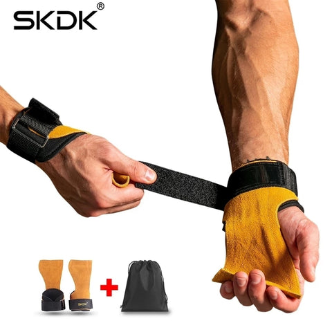 SKDK Weight Lifting Grip Gym Crossfit Trainining fitnes gear Hand Grips Gymnastics Gloves Grips Anti-Skid Gym Fitness Gloves